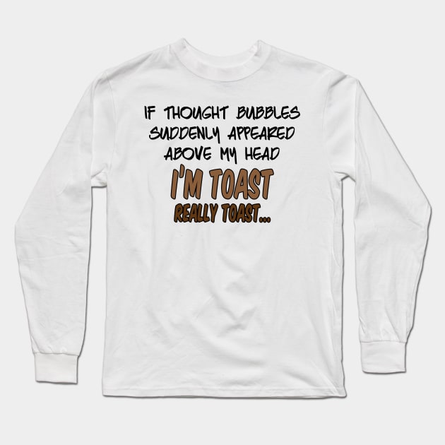 Bad Thought (Light B/G) Long Sleeve T-Shirt by WIZECROW